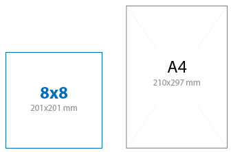 8x8 size